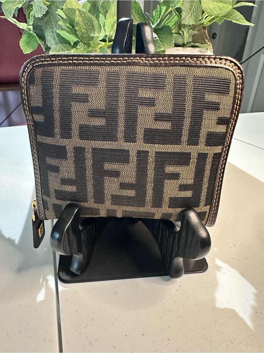 Fendi Brown FF Zucca Canvas Tote with Logo Strap - Picture 3 of 11